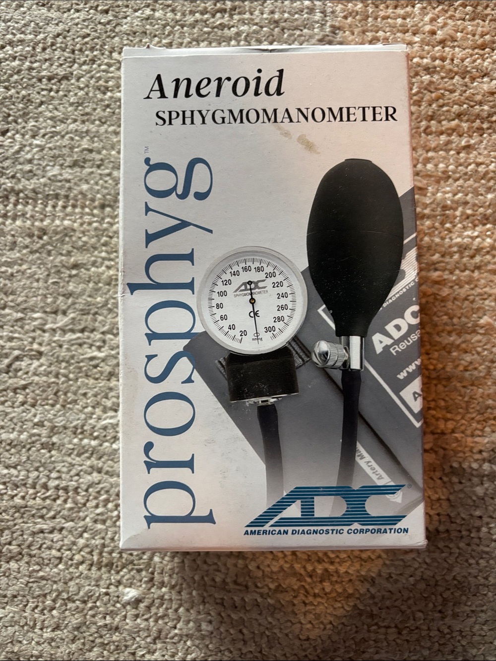 ADC ProSphyg Aneroid Sphygmomanometer – Black